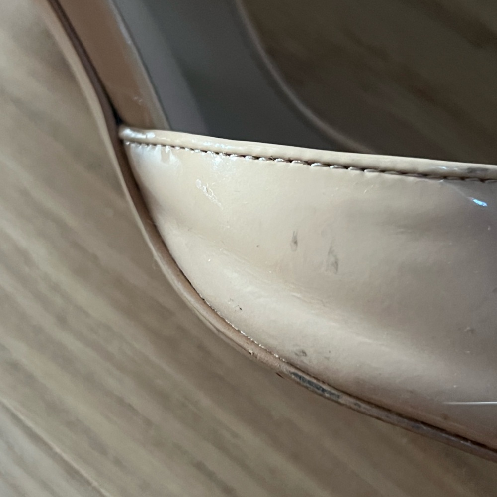 Stuart Weitzman Nude Patent Stiletto Pumps Size 7 - Picture 14 of 14